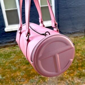 Telfar Pink Cylinder Mini Bag